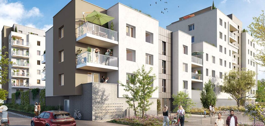 Programme immobilier neuf Les Promenades Gutenberg - Schiltigheim : Résidence T2–T5 avec cadre verdoyant et confort optimisé proche des commodités (67300) - Référence : 7013
