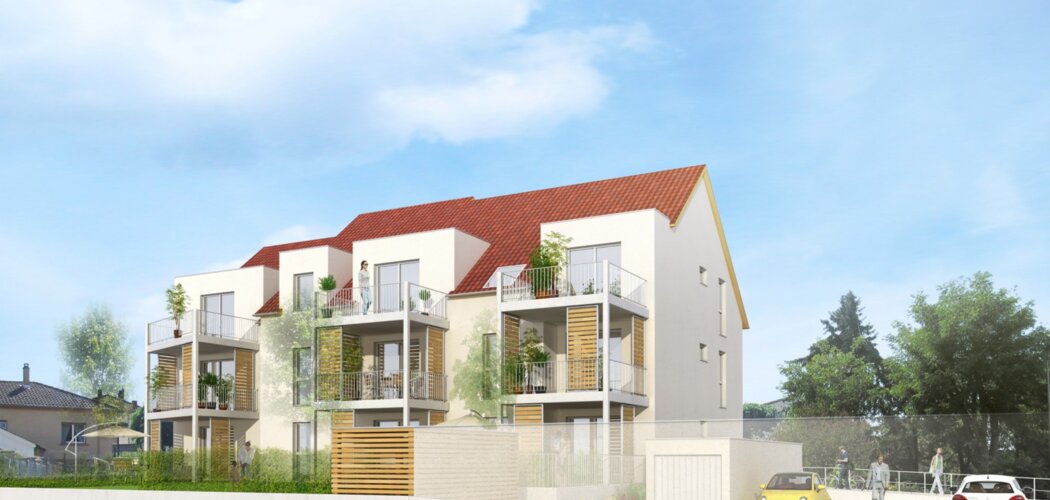 Programme immobilier neuf CARRÉ VERT - Schweighouse-sur-Moder : Dernier appartement T4 avec terrasse ensoleillée et sécurité renforcée (67590) - Référence : 264