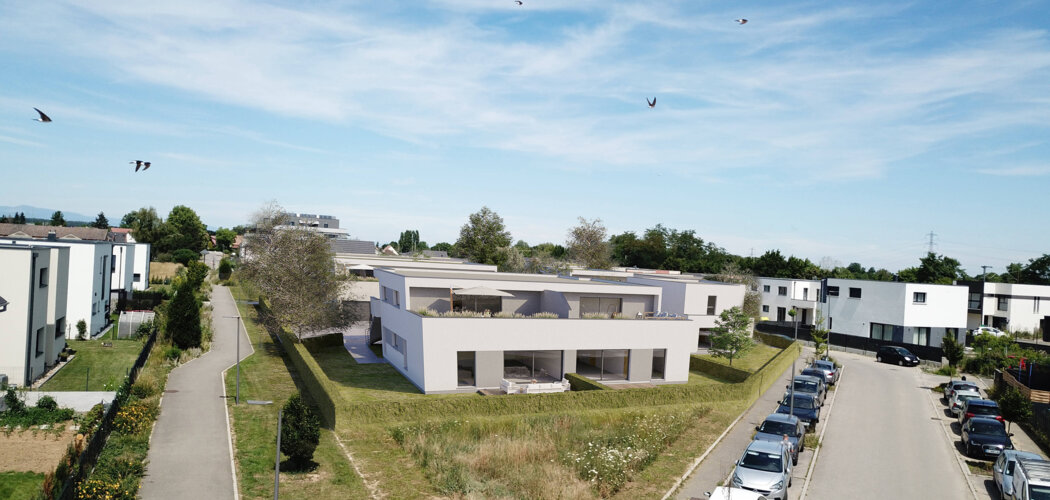 Programme immobilier neuf LES DUOS DES CHAMPS - Sierentz  à deux pas du centre et gare TER (68510) - Référence : 10810