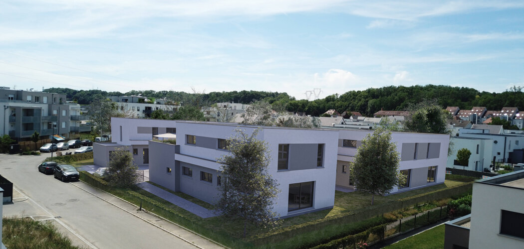 Programme immobilier neuf LES DUOS DES CHAMPS - Sierentz  à deux pas du centre et gare TER (68510) - Référence : 10810