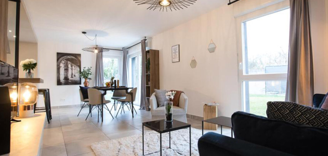 Programme immobilier neuf Les carrés Sélène - Sierentz duplex familiaux près de Saint-Louis (68510) - Référence : 17274
