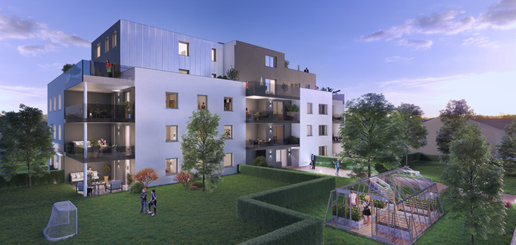 Programme immobilier neuf ZOEY - Souffelweyersheim : Résidence T2–T4 avec cadre écologique et confort optimisé proche des commodités (67460) - Référence : 6365