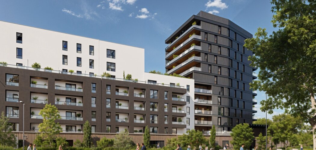Programme immobilier neuf L'Écrin de l'Ill - Strasbourg à proximité du tram B (67000) - Référence : 15913