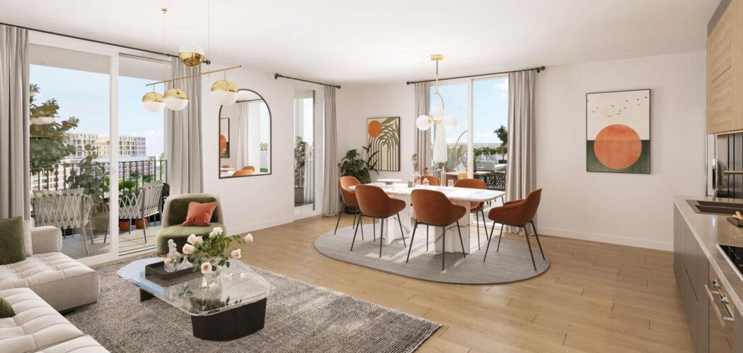 Programme immobilier neuf Le Cœur Du Rhin - Phase 1 -  Strasbourg : logements neufs sécurisés et verdoyants proche des commodités (67000) - Référence : 15352
