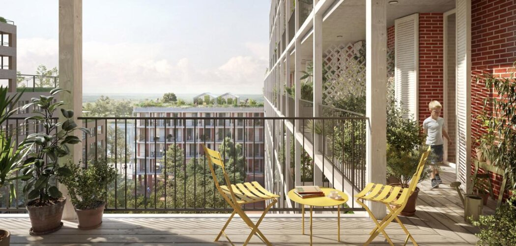 Programme immobilier neuf Le Cœur Du Rhin - Phase 1 -  Strasbourg : logements neufs sécurisés et verdoyants proche des commodités (67000) - Référence : 15352