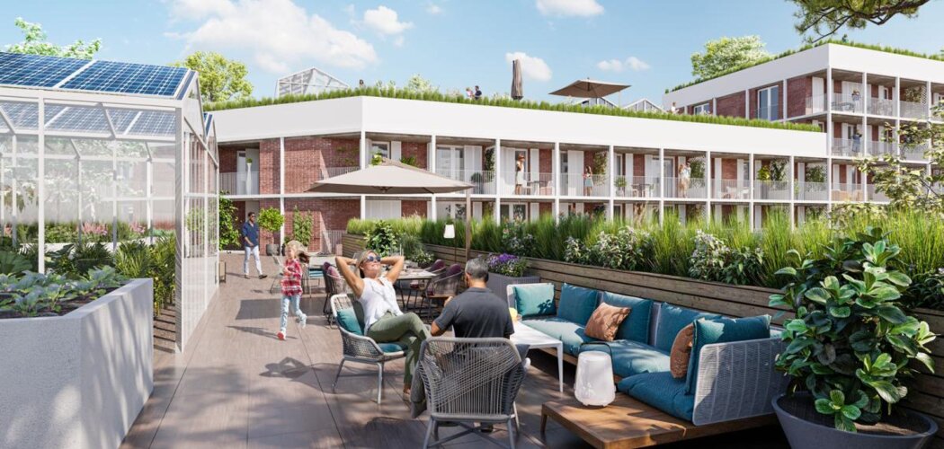 Programme immobilier neuf Le Cœur Du Rhin - Phase 1 -  Strasbourg : logements neufs sécurisés et verdoyants proche des commodités (67000) - Référence : 15352