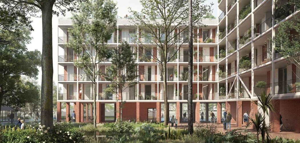 Programme immobilier neuf Le Cœur Du Rhin - Phase 1 -  Strasbourg : logements neufs sécurisés et verdoyants proche des commodités (67000) - Référence : 15352