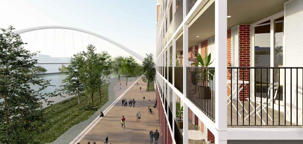 Programme immobilier neuf Le Cœur Du Rhin - Phase 1 -  Strasbourg : logements neufs sécurisés et verdoyants proche des commodités (67000) - Référence : 15352