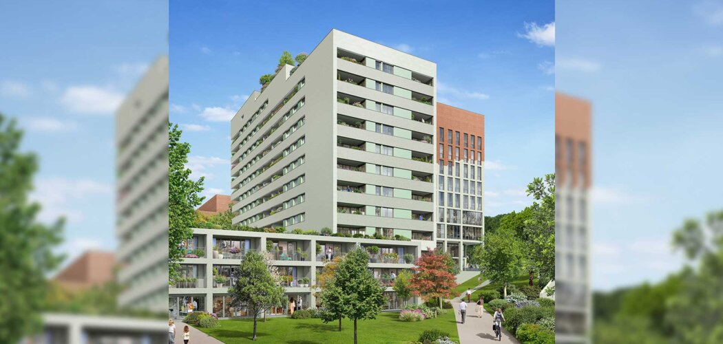 Programme immobilier neuf Viva Starlette - Strasbourg : logements neufs sécurisés et verdoyants proche des services (67000) - Référence : 15004