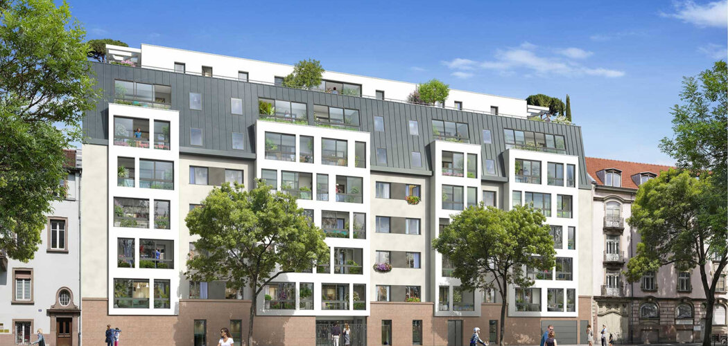Programme immobilier neuf Nouvel Art - Strasbourg : Résidence studio–T5 avec cadre résidentiel et confort optimisé proche des transports (67000) - Référence : 7133