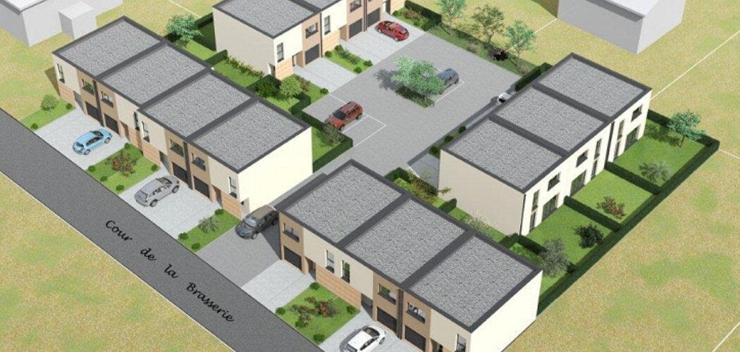 Programme immobilier neuf Le Clos de la Brasserie - Uckange : Maisons T4–T5 avec jardins privatifs et configurations modulables (57270) - Référence : 139