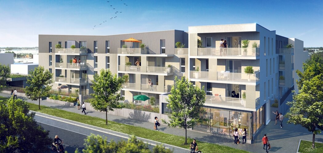 Programme immobilier neuf Le Commandeur - Vandoeuvre-lès-Nancy : Résidence de 46 appartements T1–T3 avec prestations haut de gamme (54500) - Référence : 221