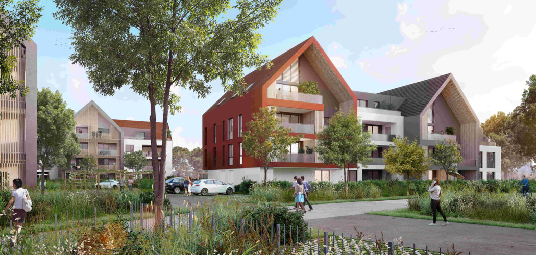 Programme immobilier neuf Square VendHome - Vendenheim : logements neufs près du canal, confort et prestations complètes (67550) - Référence : 12385