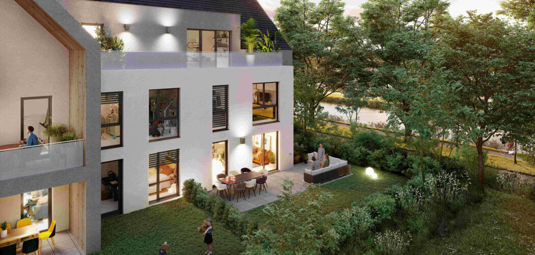 Programme immobilier neuf Square VendHome - Vendenheim : logements neufs près du canal, confort et prestations complètes (67550) - Référence : 12385