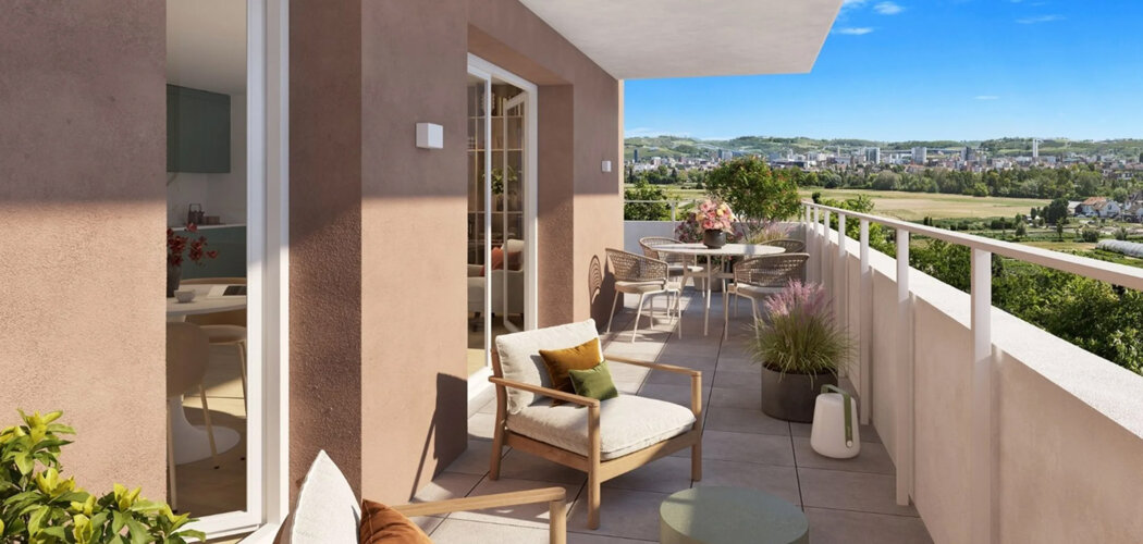 Programme immobilier neuf Osmose - Village-Neuf logements lumineux près des commerces (68128) - Référence : 17322