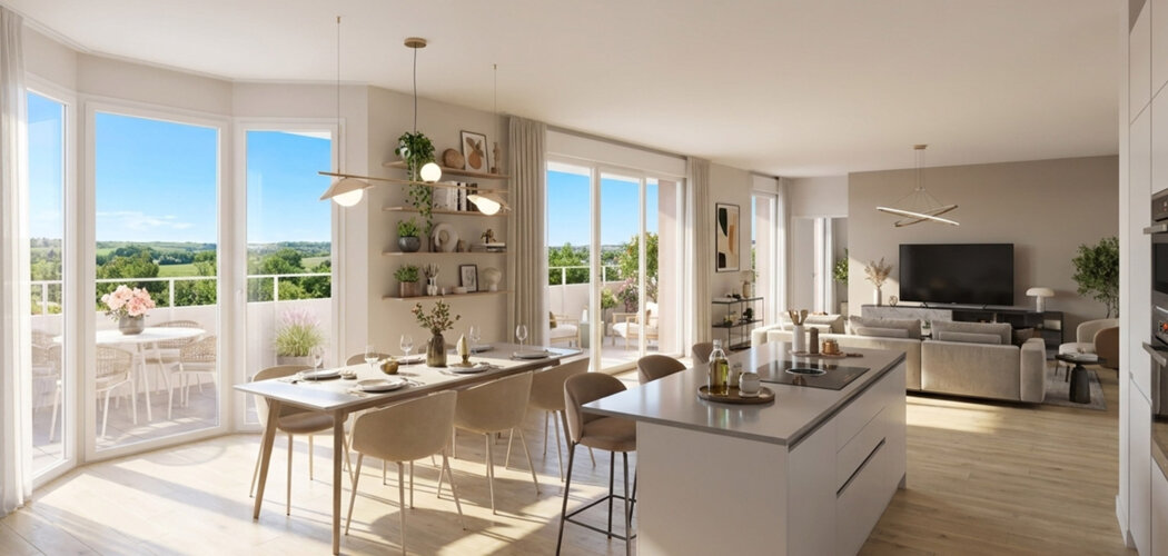 Programme immobilier neuf Osmose - Village-Neuf logements lumineux près des commerces (68128) - Référence : 17322