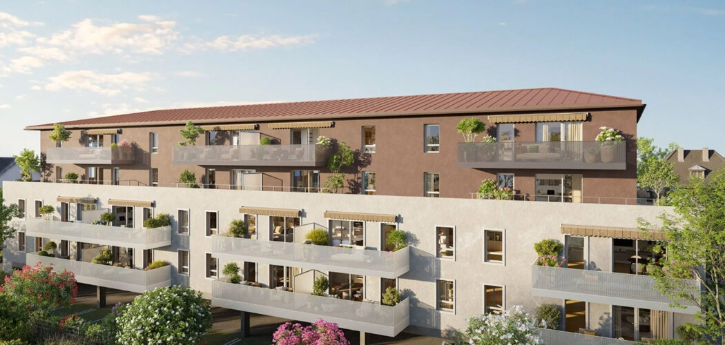 Programme immobilier neuf Osmose - Village-Neuf logements lumineux près des commerces (68128) - Référence : 17322