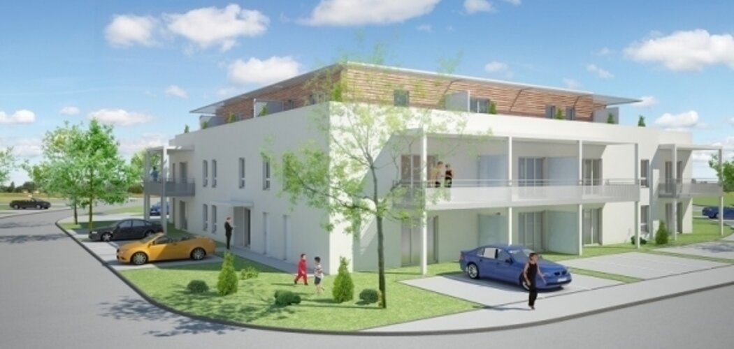 Programme immobilier neuf Les Coteaux de Lorraine - Woippy : Appartements T2–T3 avec technologies éco-responsables et espaces extérieurs (57140) - Référence : 215