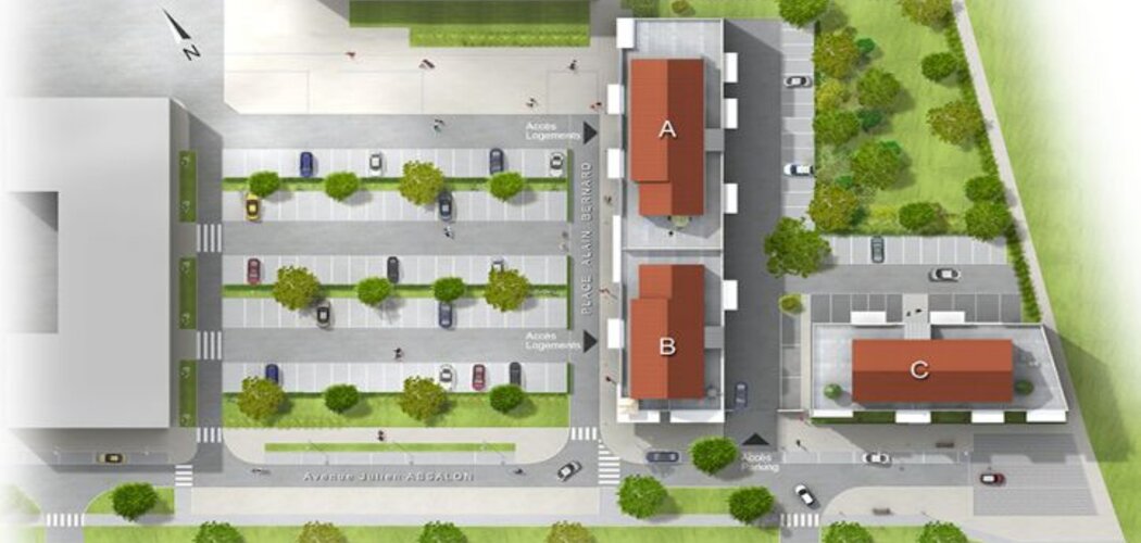 Programme immobilier neuf  - Yutz Zac Olympe : Résidences T2–T5 avec ascenseur et stationnement privé (57110) - Référence : 16